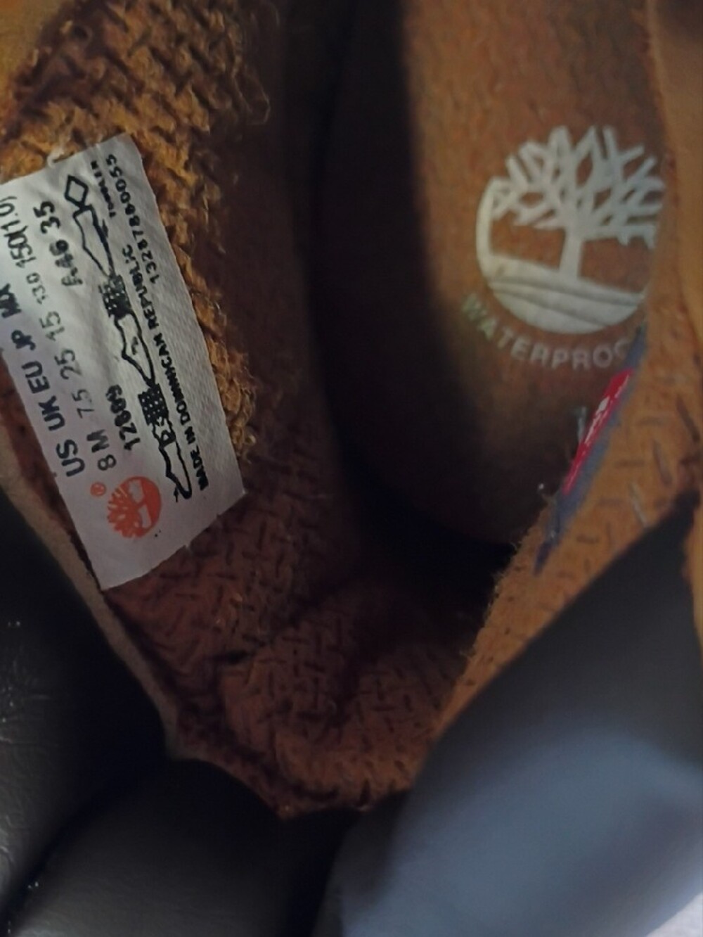 Timberland Kids Toddler Wheat/Tan Lace-Up Work Boots Size 8 - Picture 8 of 10
